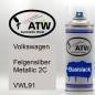 Preview: Volkswagen, Felgensilber Metallic 2C, VWL91: 400ml Sprühdose, von ATW Autoteile West.